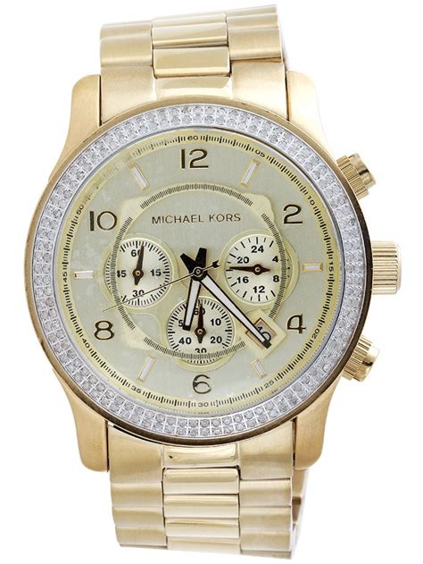 michael kors watch heren goud diamten|michael kors watches for sale.